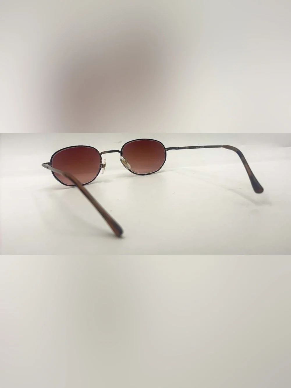 Purple Bronze Oval Sunglasses Frames Only
